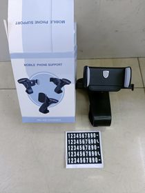 Dashboard phone holder with parking code