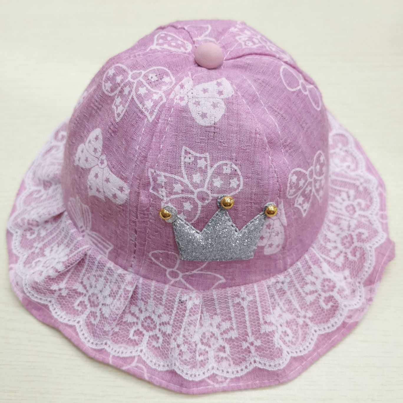 Evelyn Hat Line Children's Hat Veil Crown 👑 Floral Cloth Visor