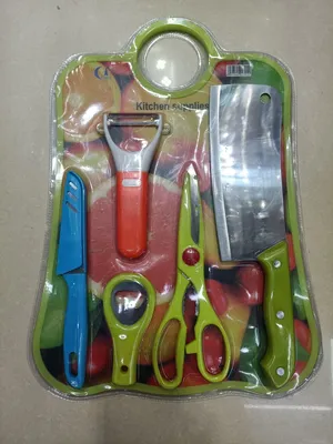Household stainless steel knife set peeler kitchen knife fruit knife multipurpose knife Plastic cutting board bottle opener wholesale thumbnail