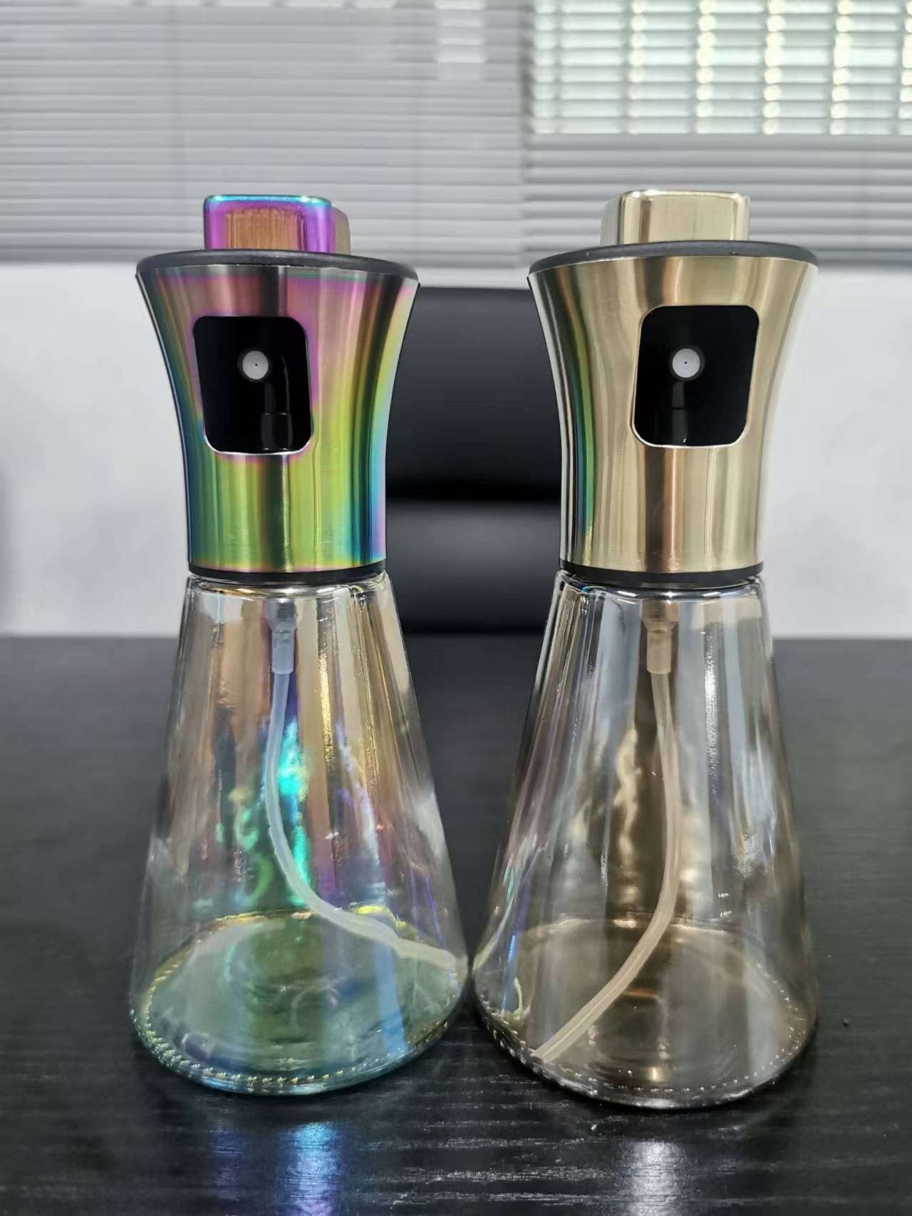 Electroplating spray bottle spray glass spray can kitchen olive oil cooking oil pressurized spray barbecue can thumbnail