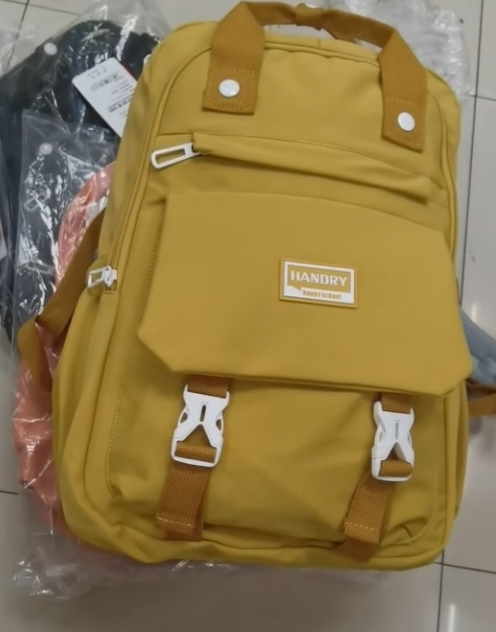 Hengdeli Student Backpack High School Students Large Capacity Leisure Backpack Four-Color Option details Picture