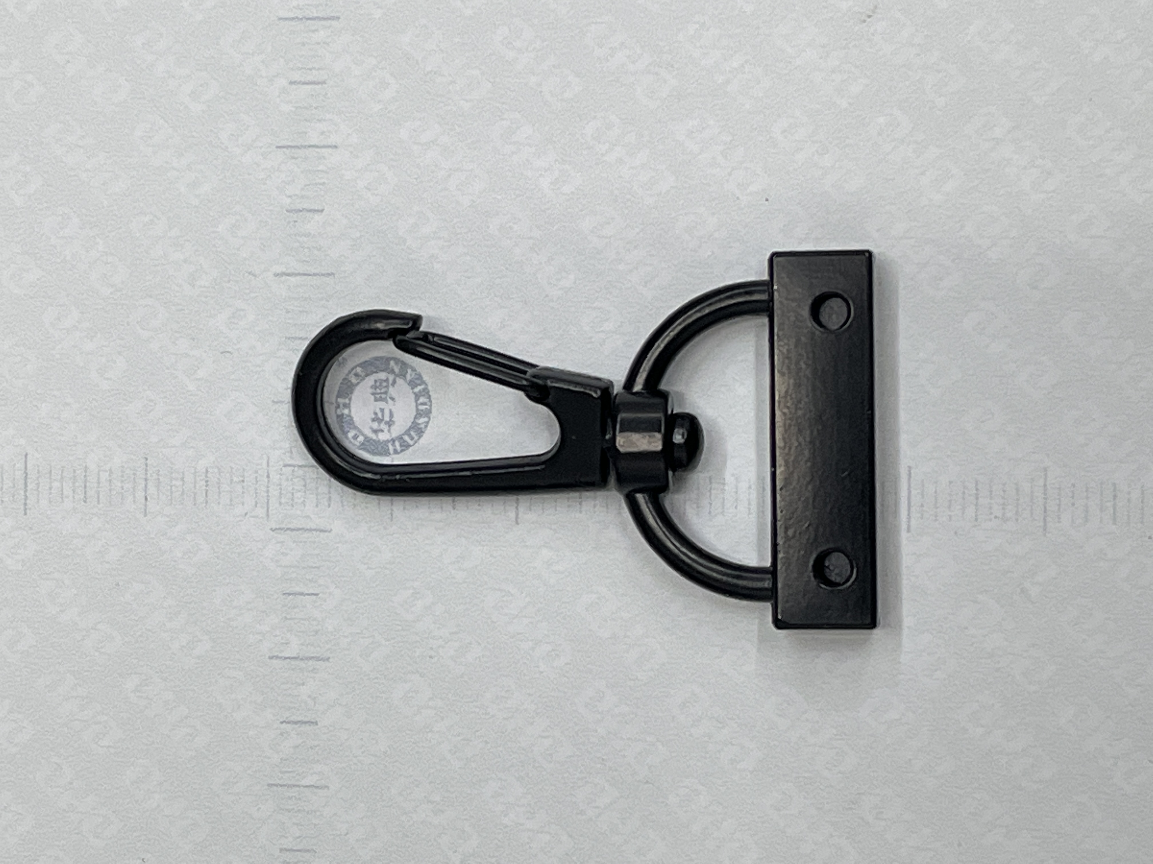 【 Accessories 】 Hardware webbing buckle keychain screw fixed electrophoretic paint black