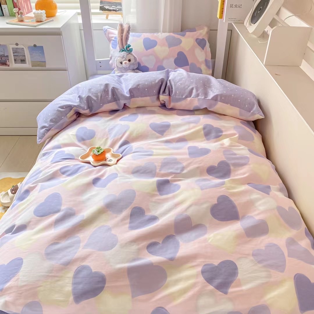 All Cotton Student 3-Piece Bed Sheet Set Pillowcase Dormitory Bed Suitable Specification drawing