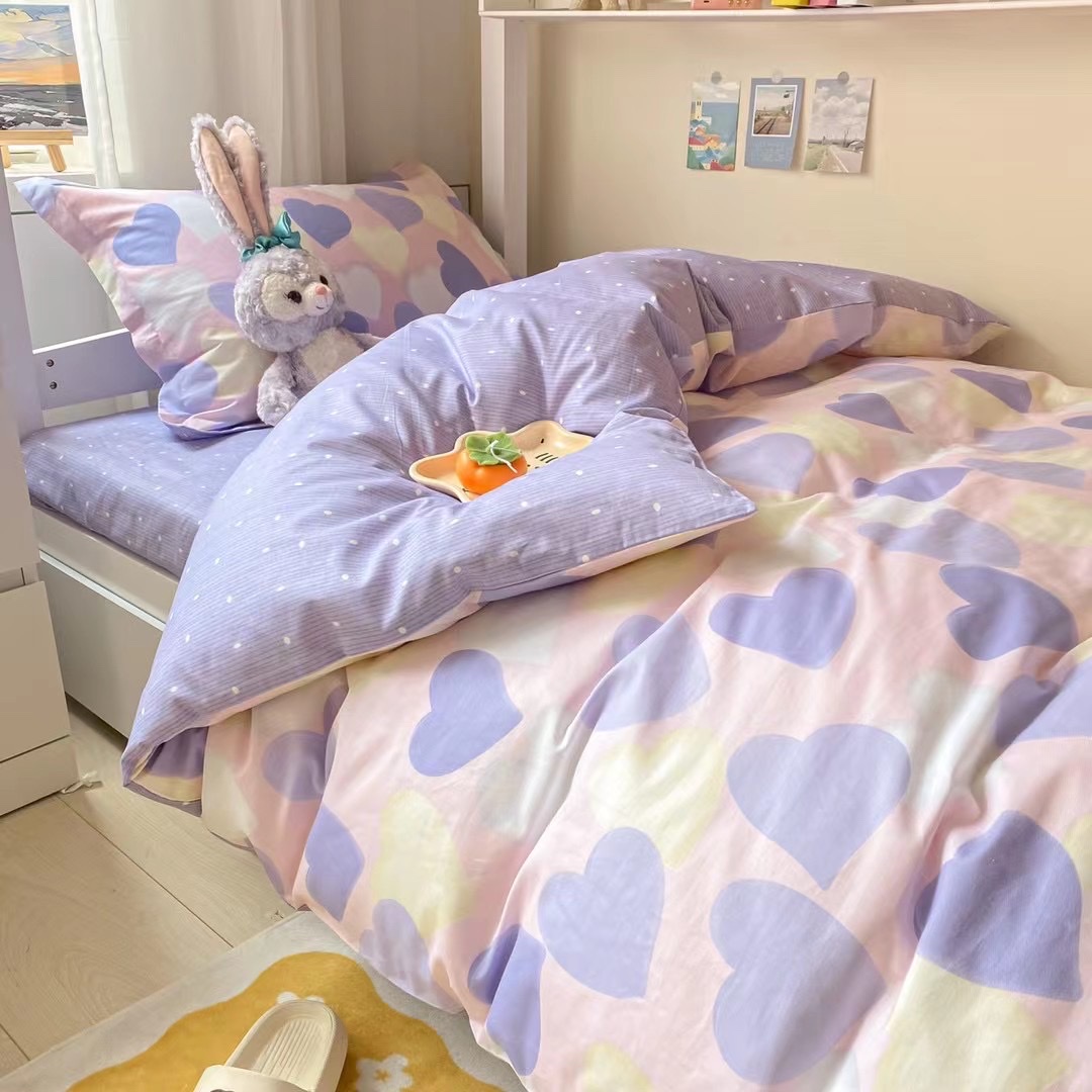 All Cotton Student 3-Piece Bed Sheet Set Pillowcase Dormitory Bed Suitable details Picture