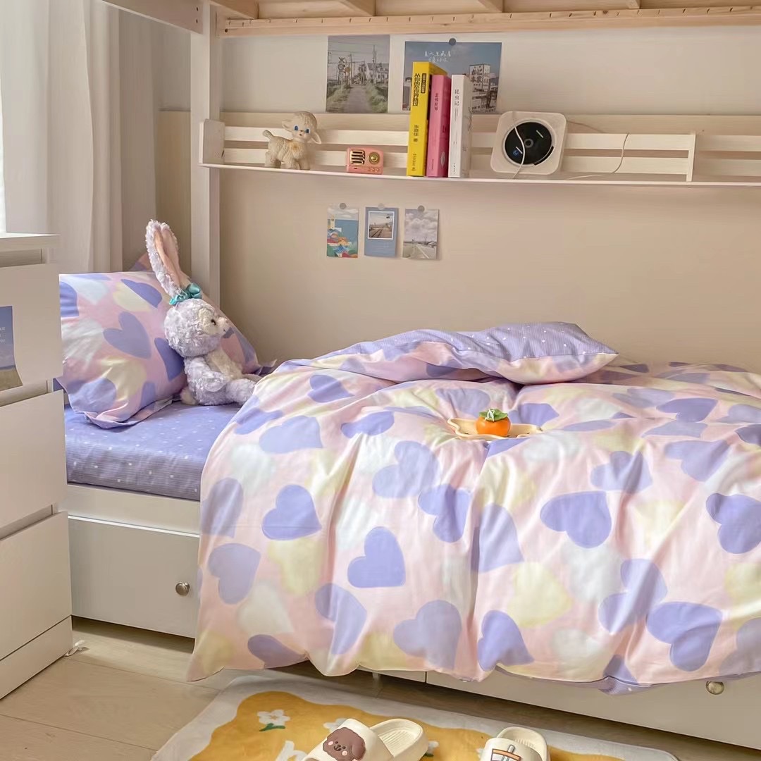 All Cotton Student 3-Piece Bed Sheet Set Pillowcase Dormitory Bed Suitable Application Scenario