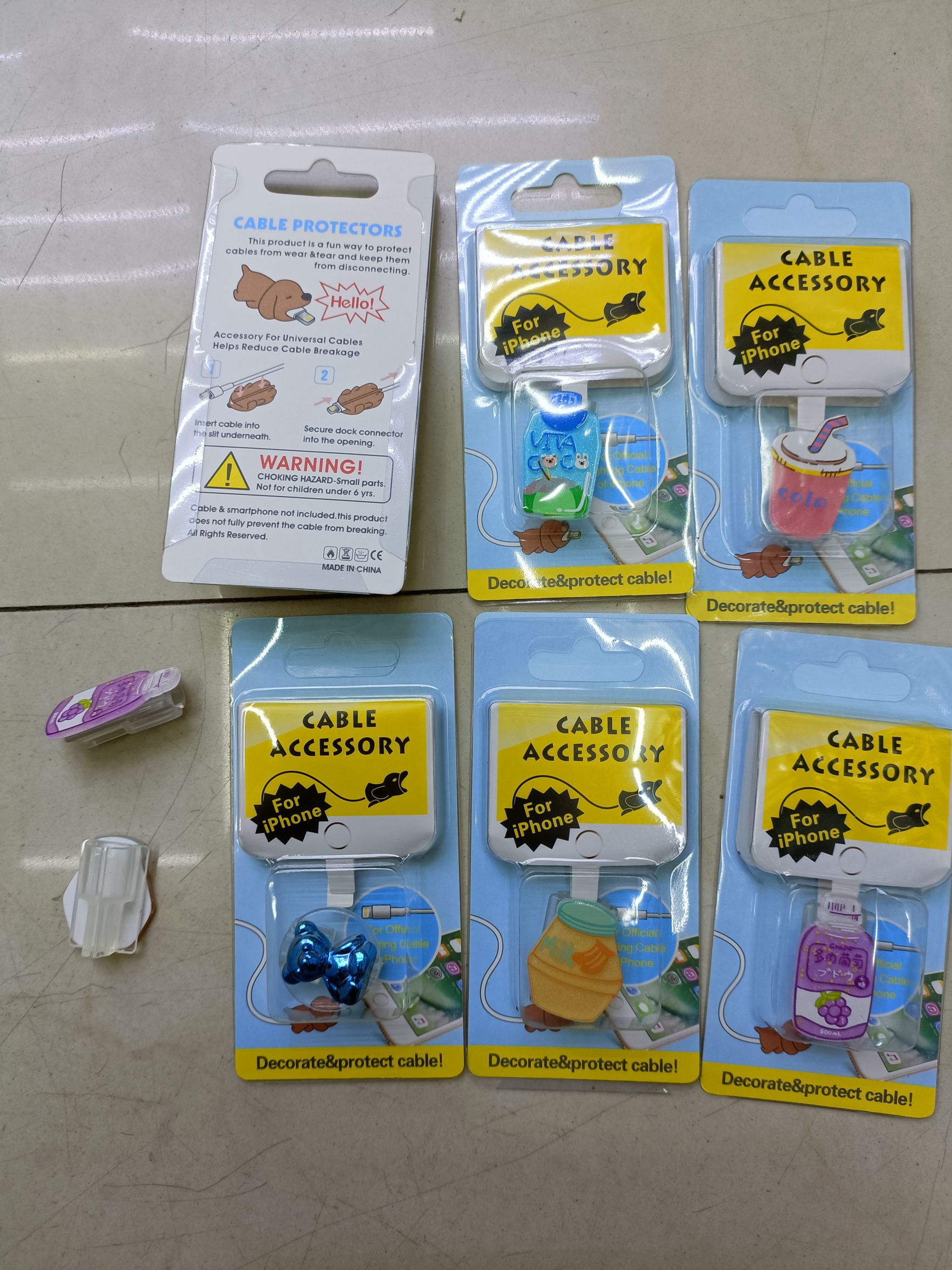 New data cable protective cover transparent patch jewelry full figure