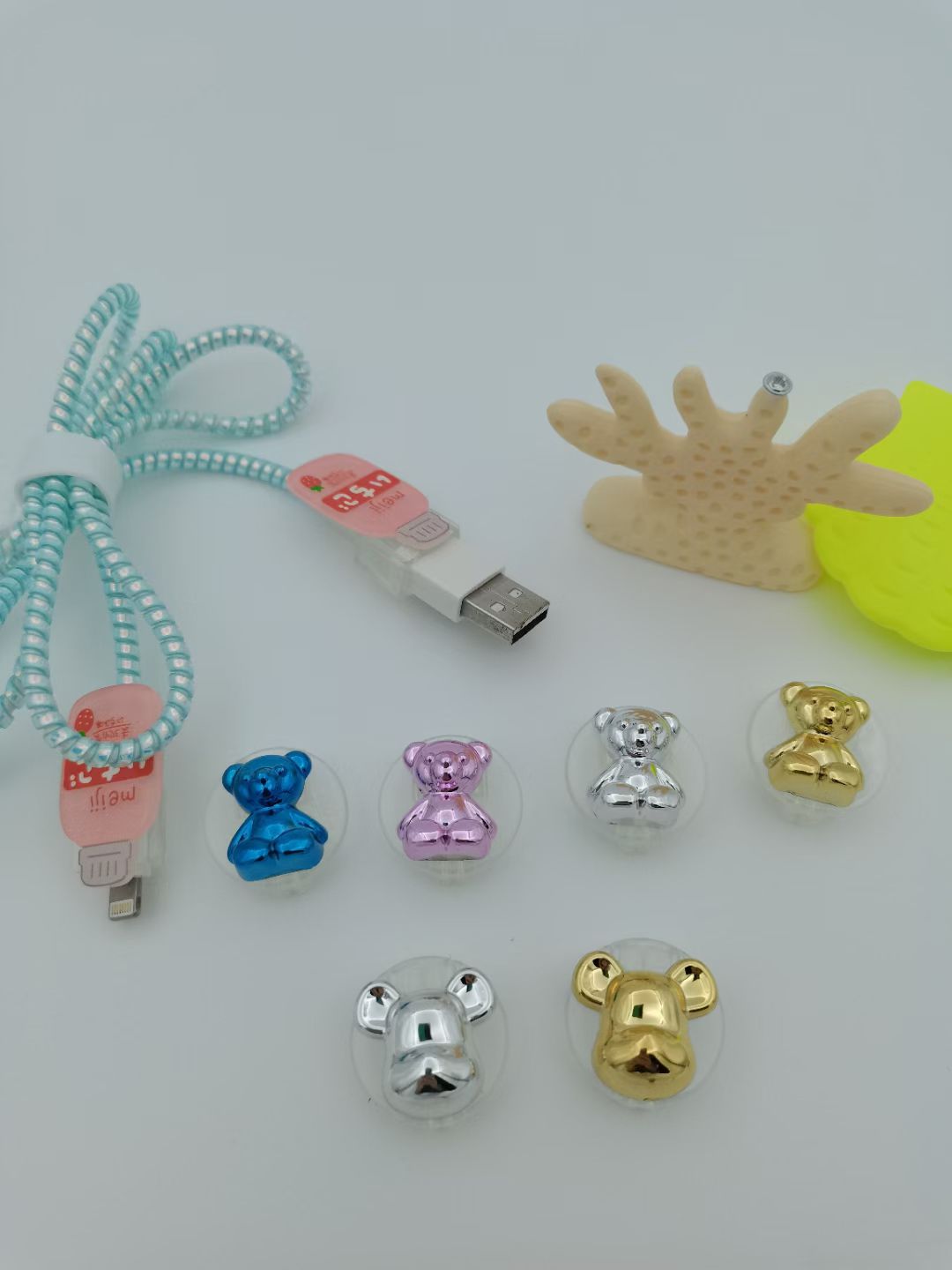 New data cable protective cover transparent patch jewelry Application Scenario