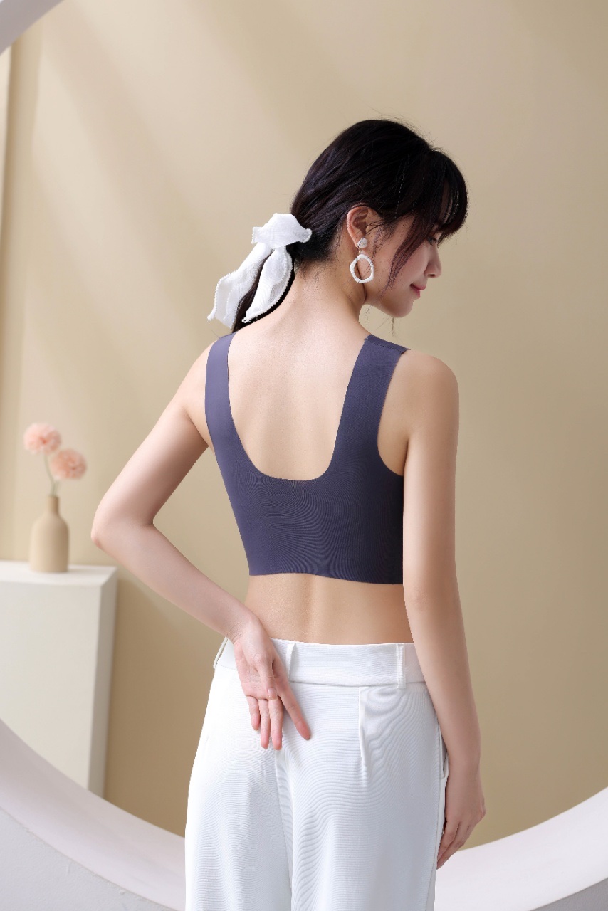 2022 Us Back On The New 🎉 New·222 # [Sexy Lace Side Boneless Integrated Vest] A Us Back No Magnetic No Underwire Underwear Is Coming, Jimei This Underwear Really Specification drawing