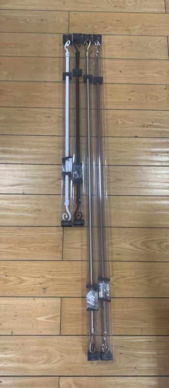 Specializing in the production of Middle East Saudi Israel fine metal curtain rod curtain fittings curtain bracket Rome rod Item Picture