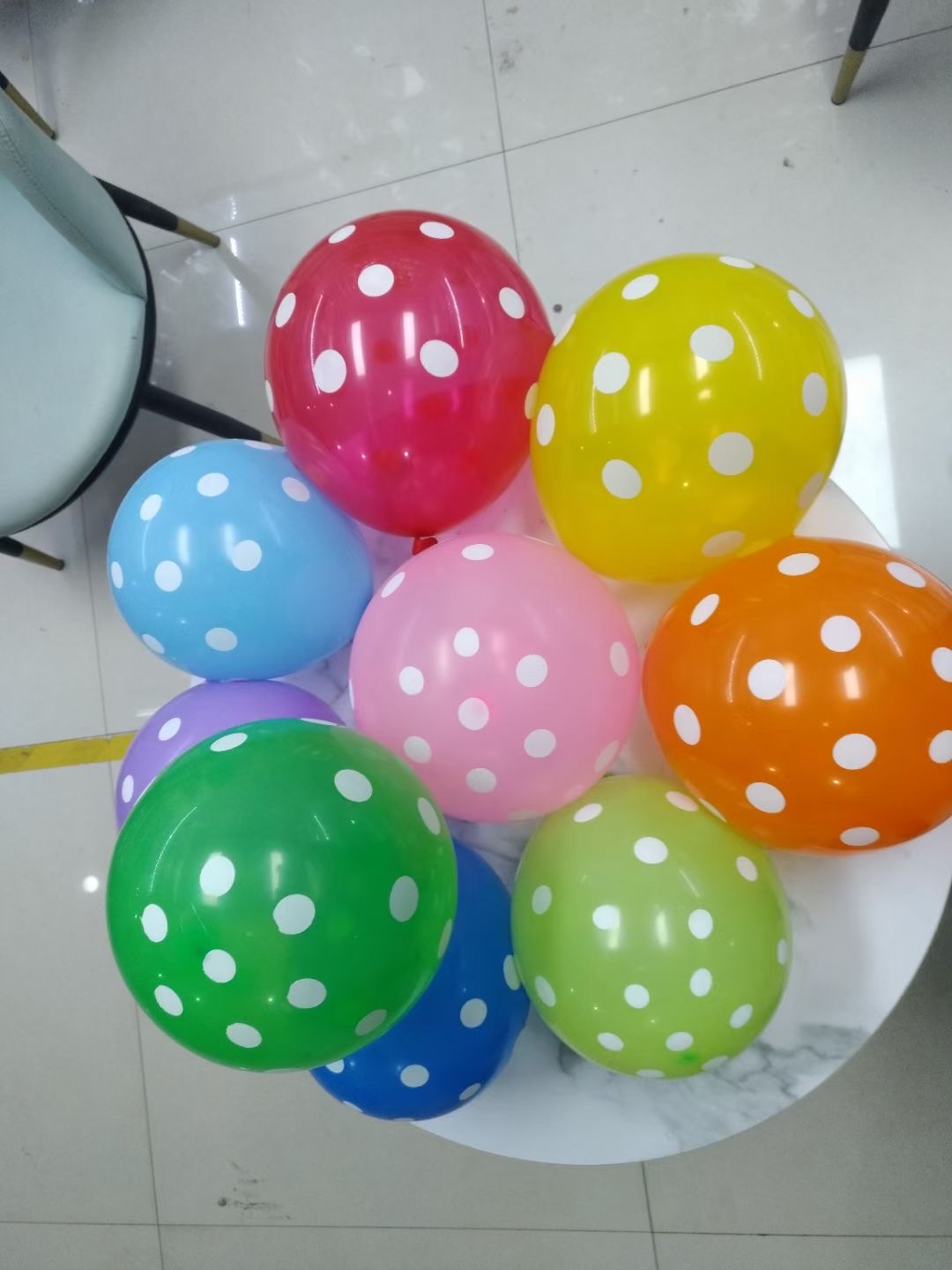 Party balloons Polka dot balloons Birthday scene decorated latex balloons thumbnail
