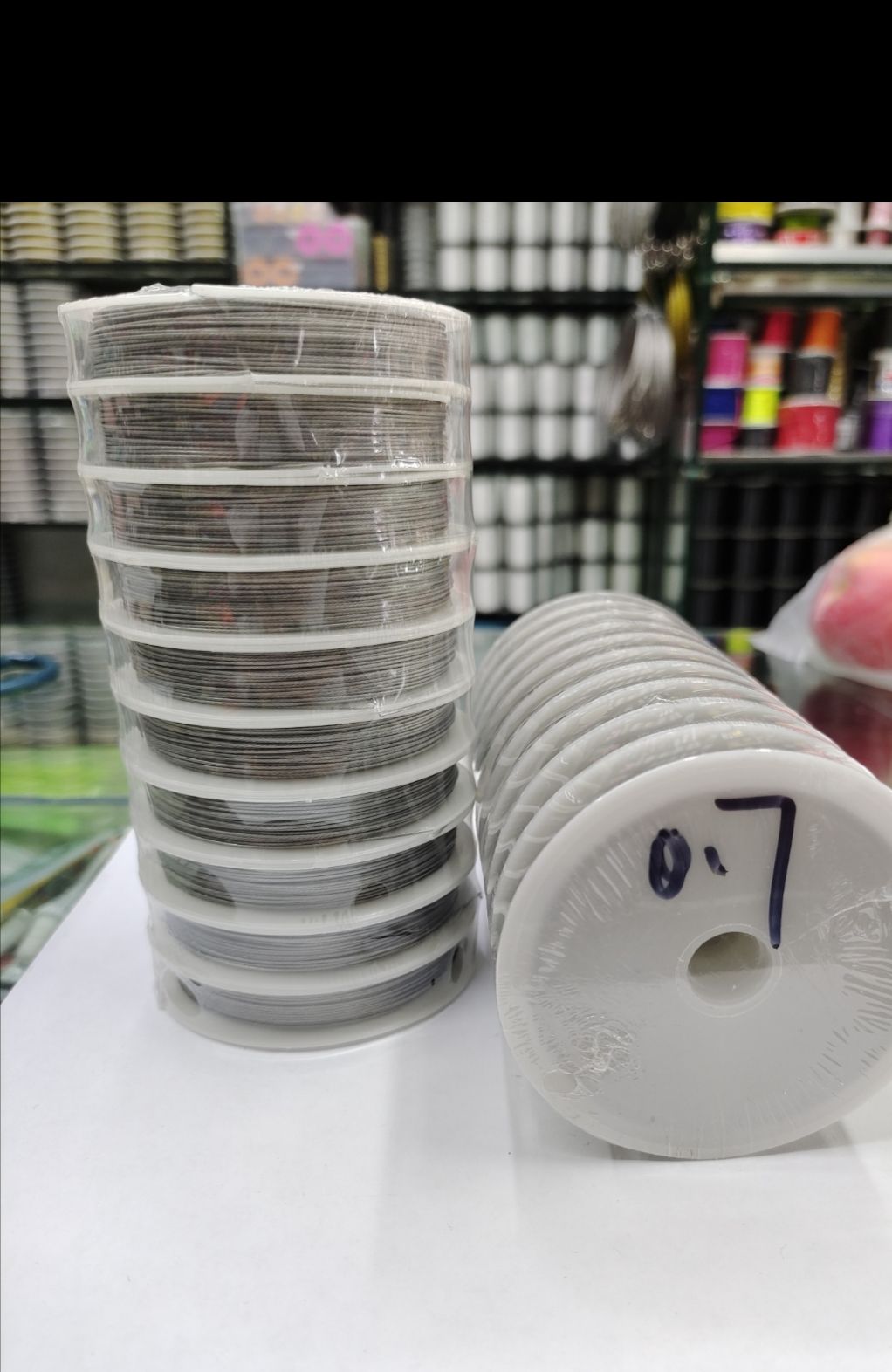 1*7 structure stainless steel micro ultra-fine flexible wire rope diameter 0.7mm steel wire