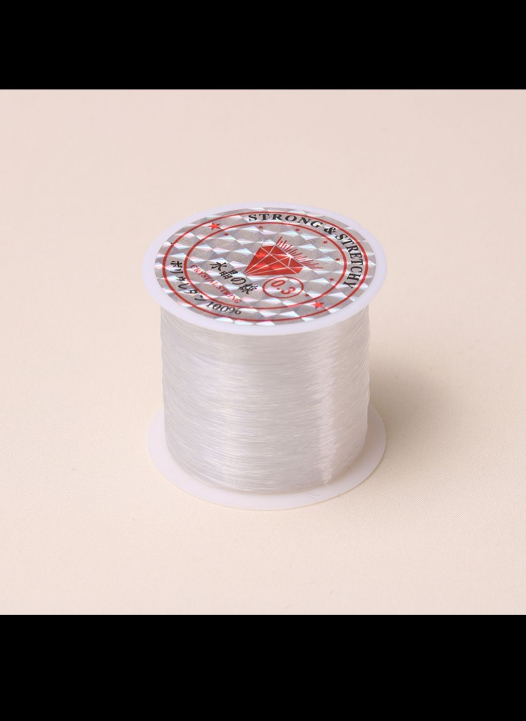 Fishing line 0.3mm25 pack beaded non-elastic fishing line transparent fish silk line Handmade diy braided line beaded rope necklace rope