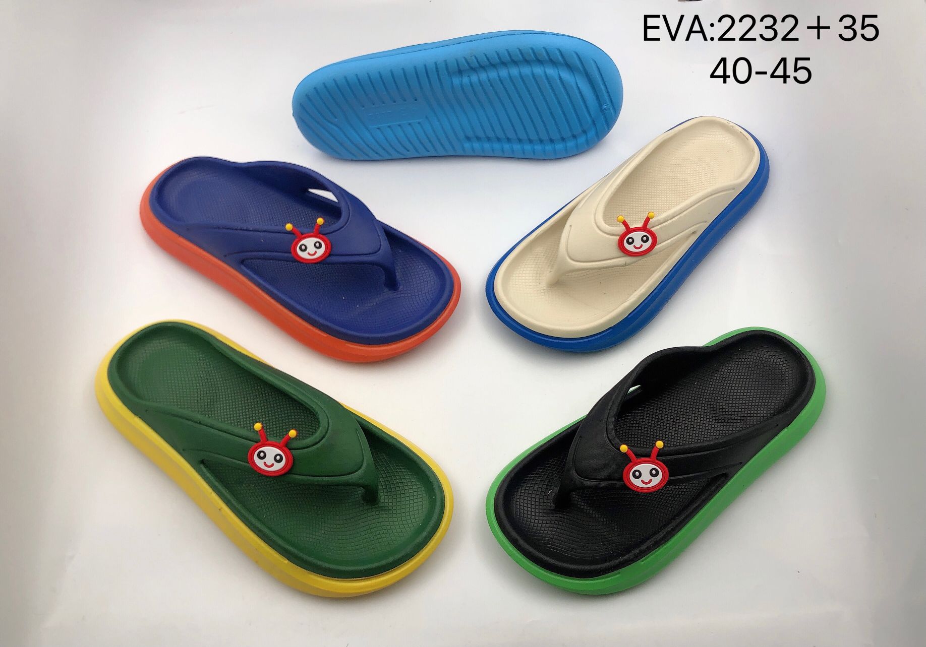 Flip-flops men wear summer step on the shit feeling non-slip breathable thick beach flip-flops men 339