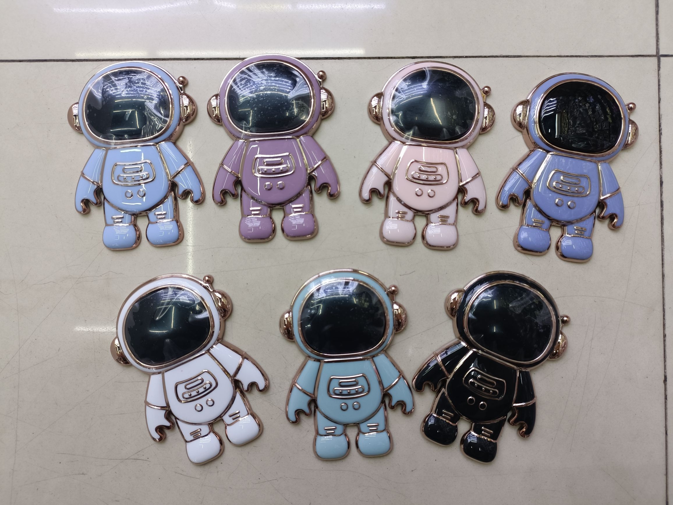 Solid color astronaut phone stand Phone mount