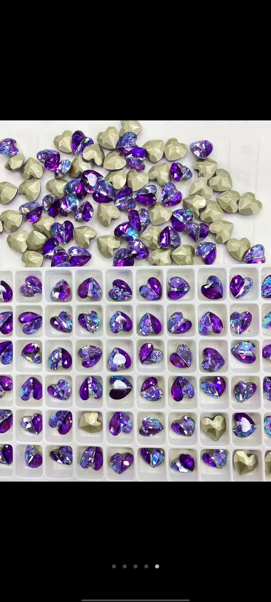 Nail jewelry rectangular magic mirror diamond net red diamond jewelry explosive mirror super flash diamond flat bottom shaped diamond jewelry 5003