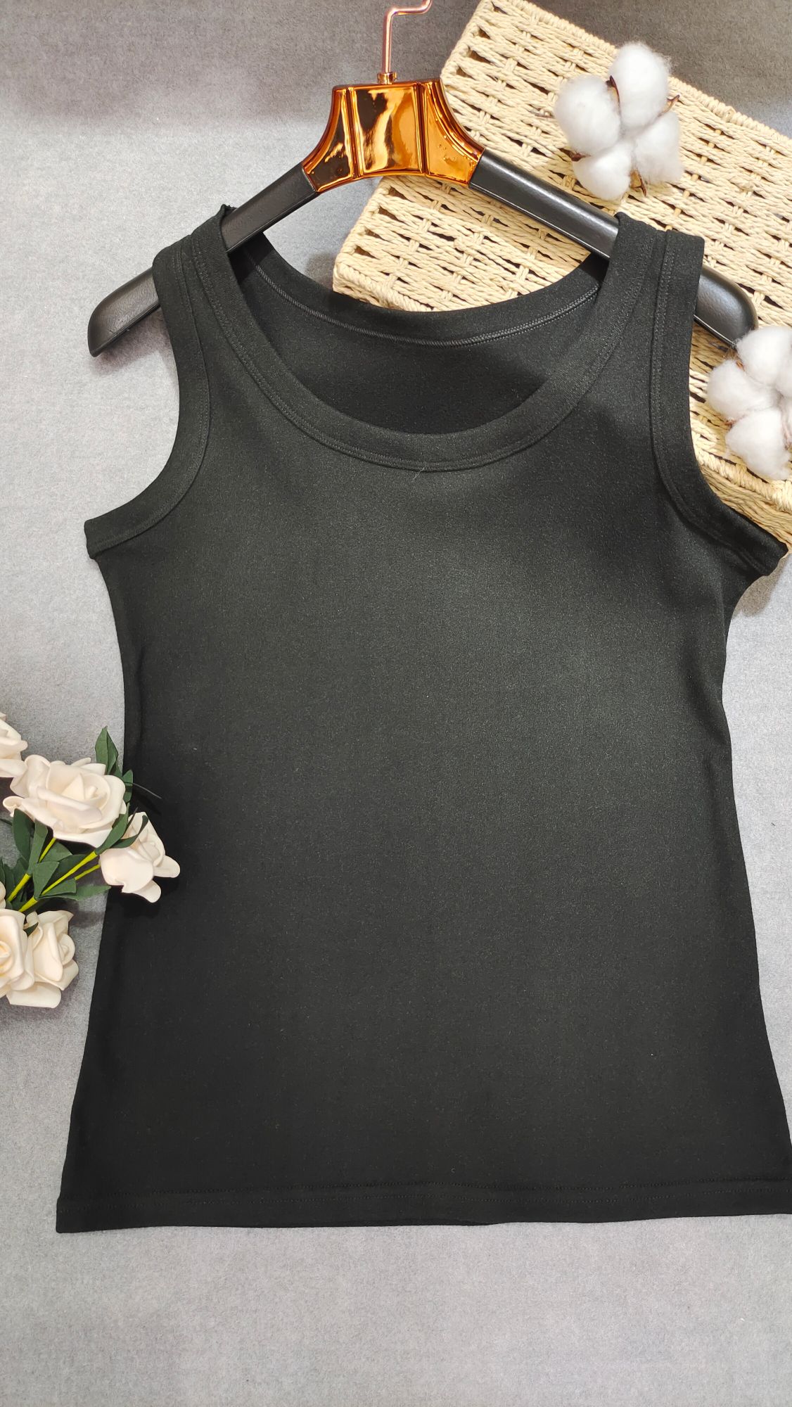 Velvet Vest For Women Specification drawing