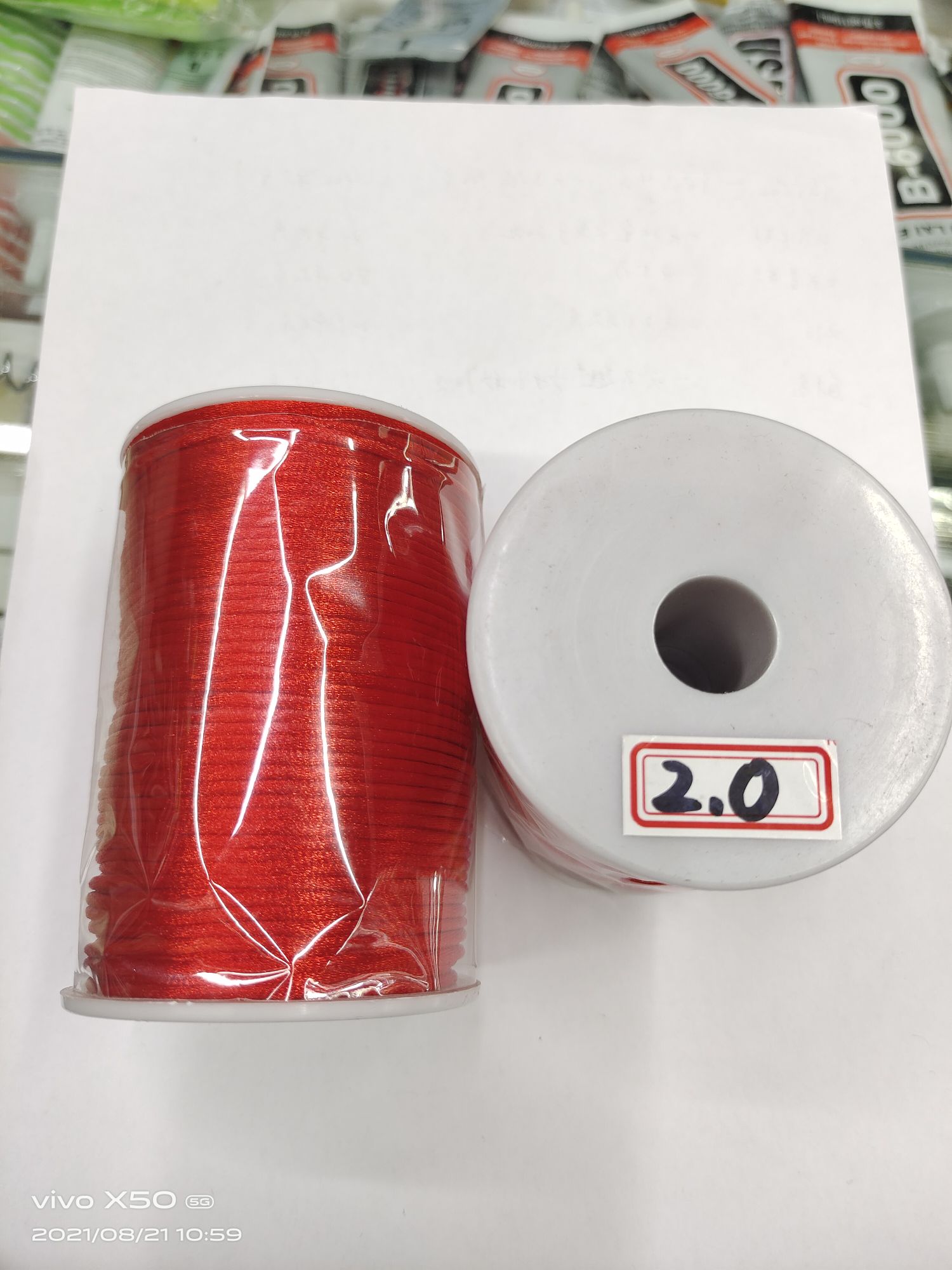 China knot wire 5 line diy hand-braided material 100 yards large roll braided shoe rope red rope braided line