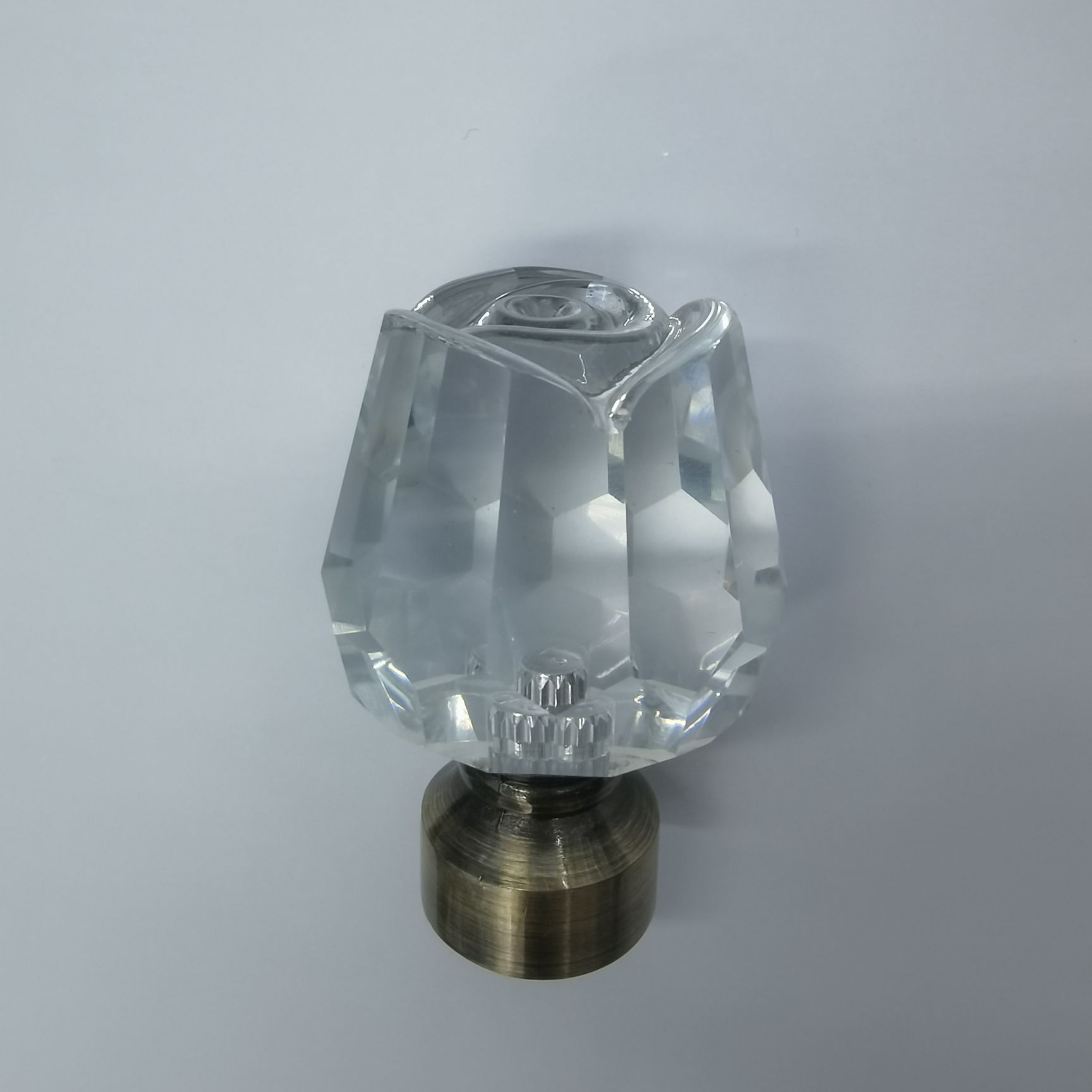 Factory direct sales of Africa and America 16/19mm curtain accessories, crystal metal curtain rod Rome rod Specification drawing