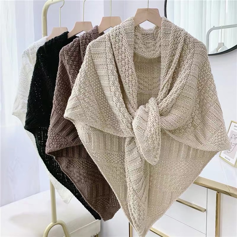 Imitation Cashmere Triangle Cape