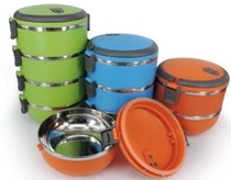 Round lunch box