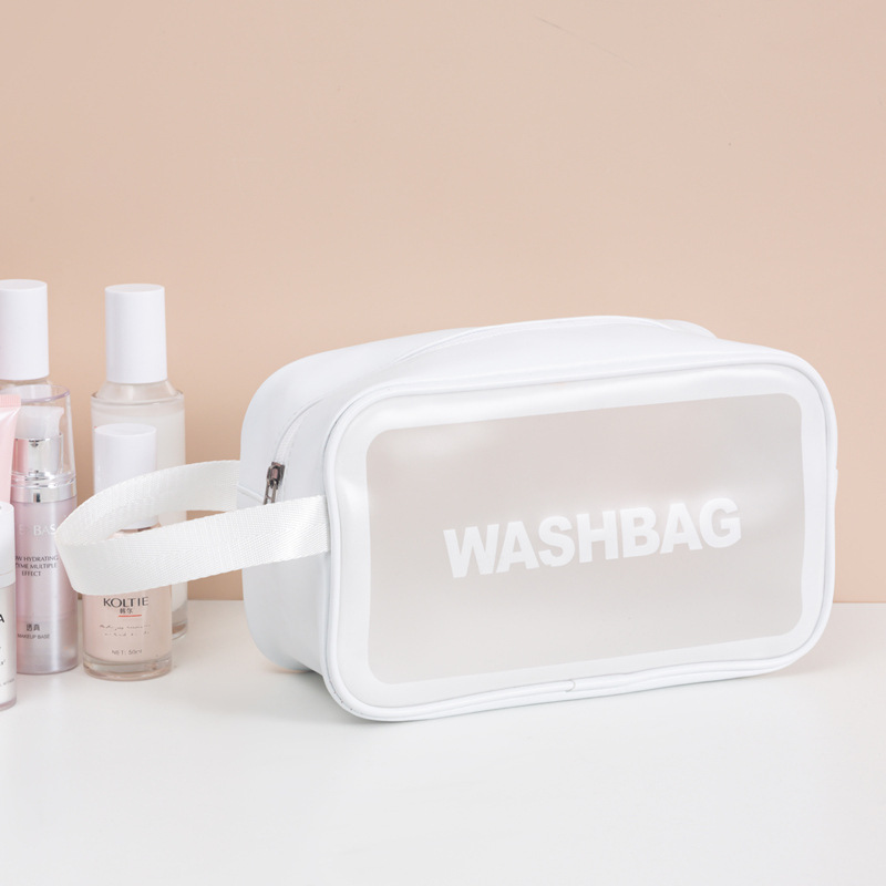 Pvc Makeup Bag New W Large Capacity Portable Female Travel Transparent Waterproof Toiletry Bag Storage Bag Handbag Specification drawing