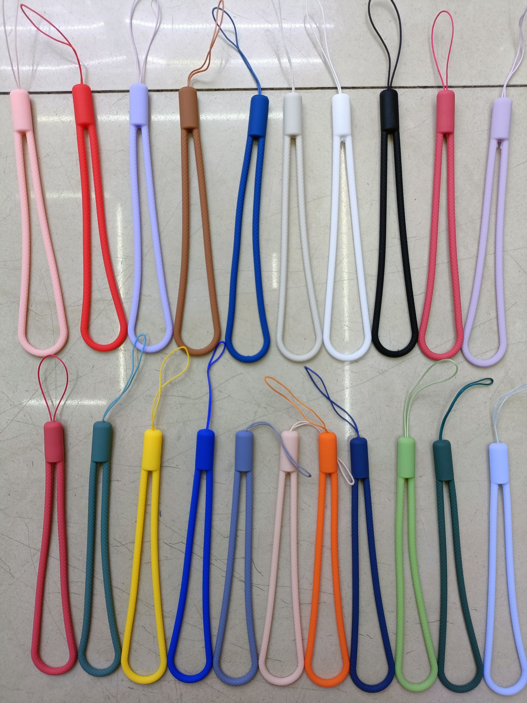 Striped lanyard phone lanyard