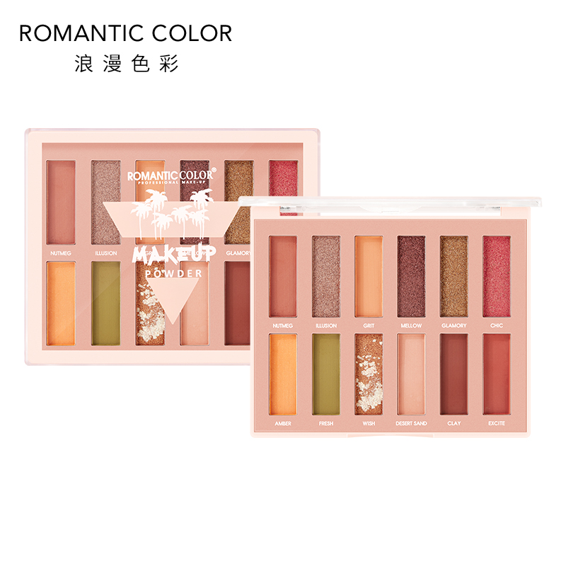 【ROMANTIC COLOR】 Tropical Rainforest Eyeshadow palette Specification image