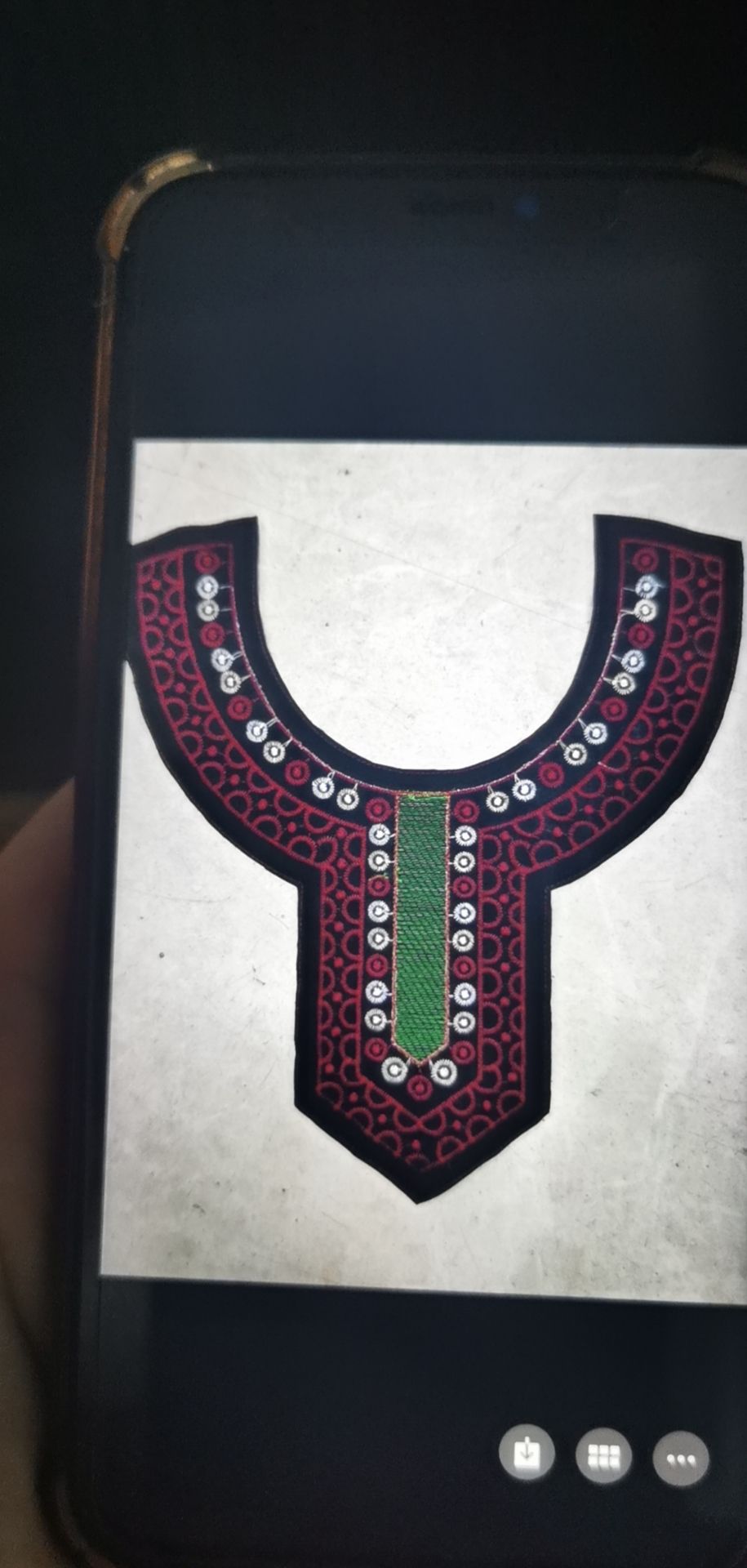 Embroidered collar, garment collar, embroidered lace