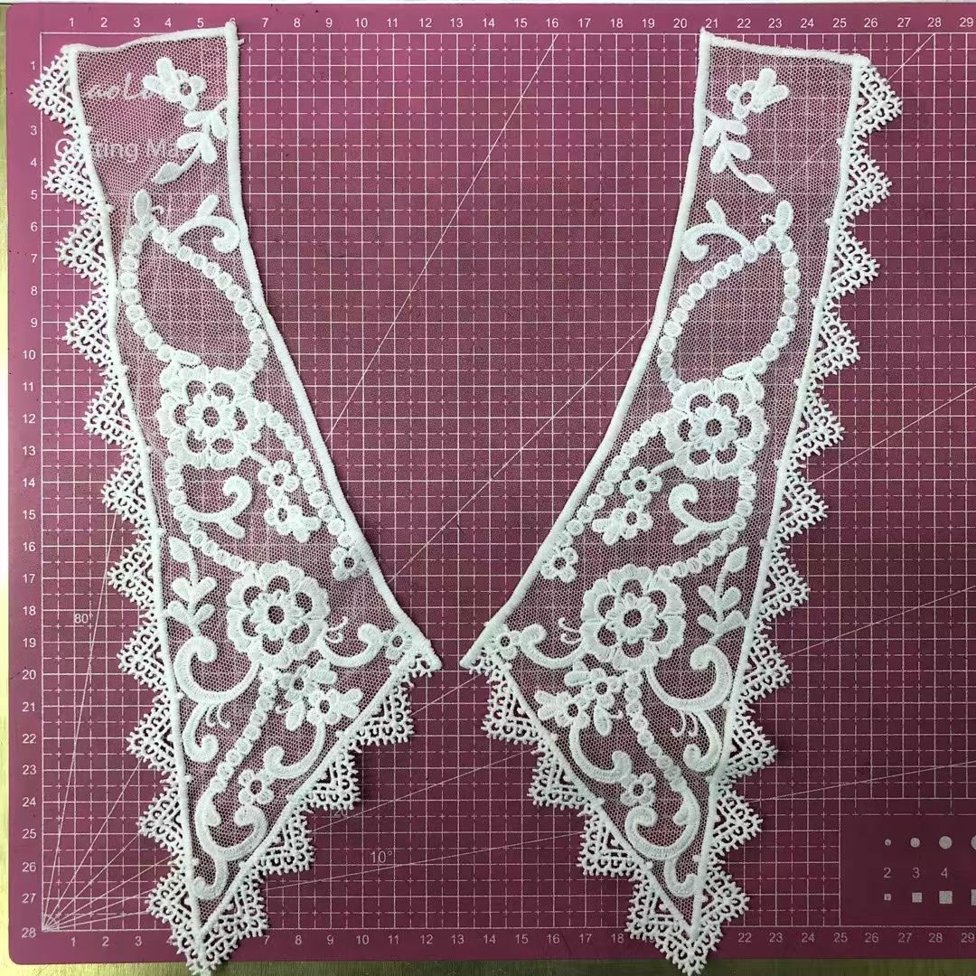 Lace matching collar