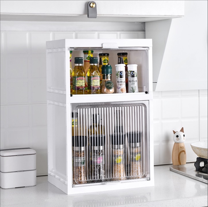 2 floor mobile storage cabinets