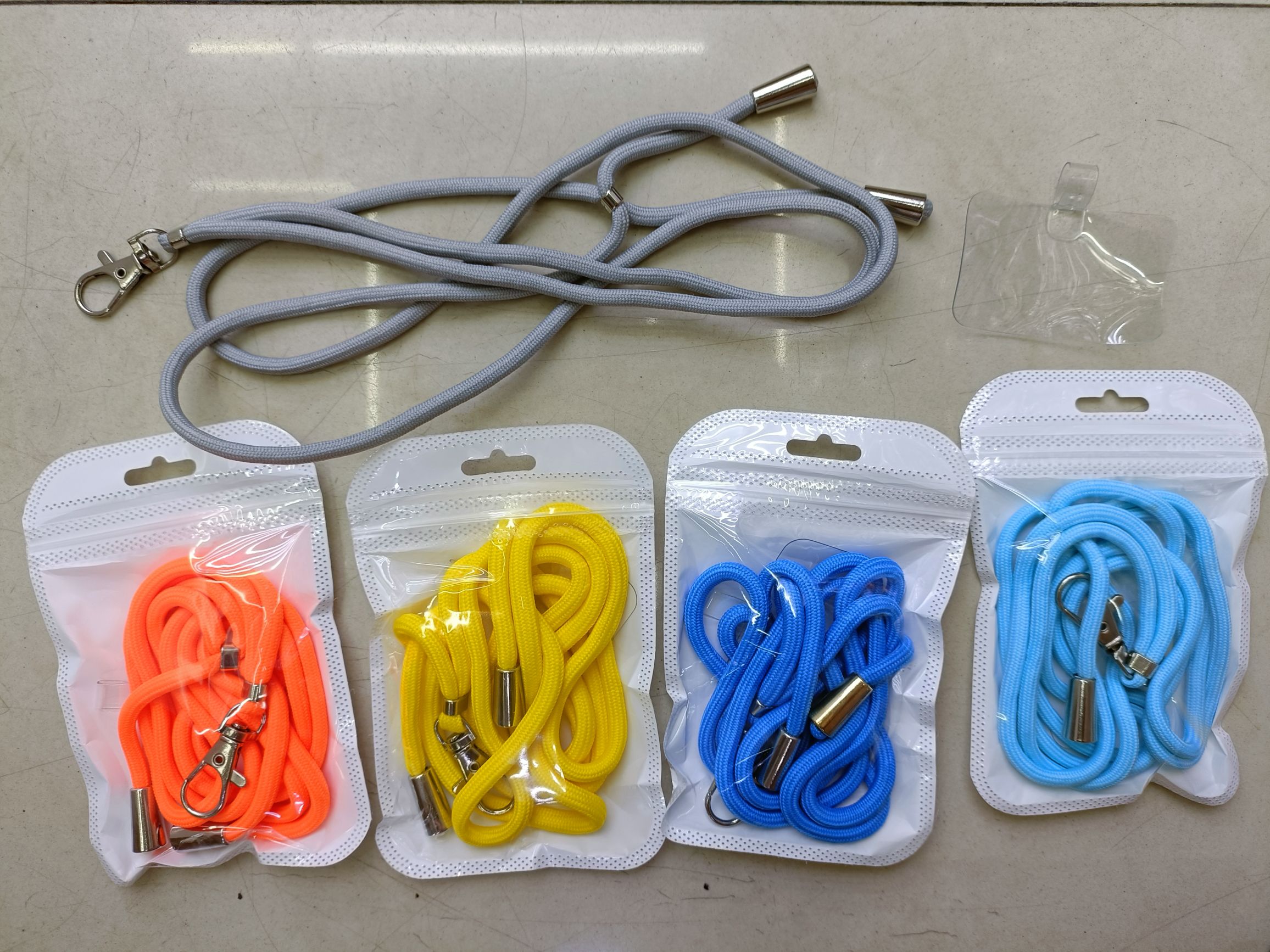 Mobile phone lanyard single transparent film gasket
