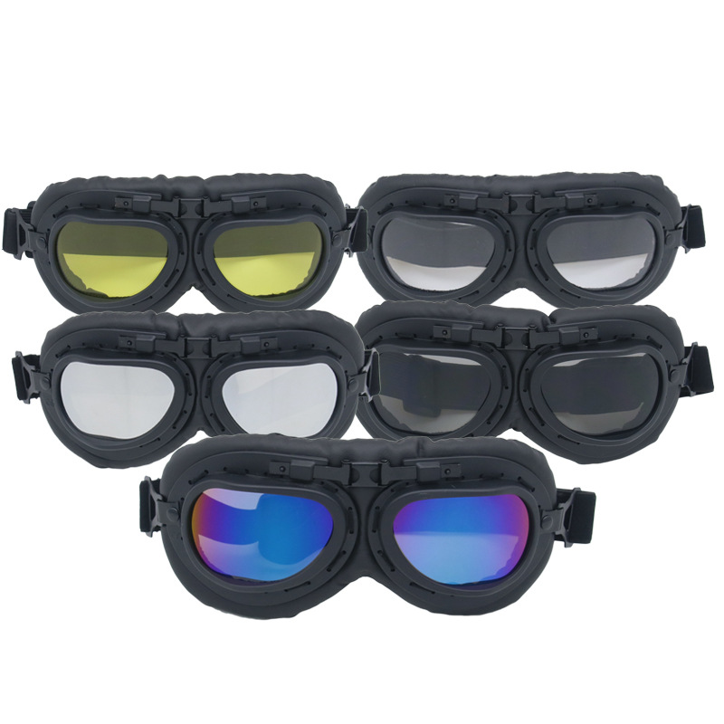 Harley Goggles motorcycle riding goggles vintage World War II glasses Windproof helmet windproof goggles thumbnail