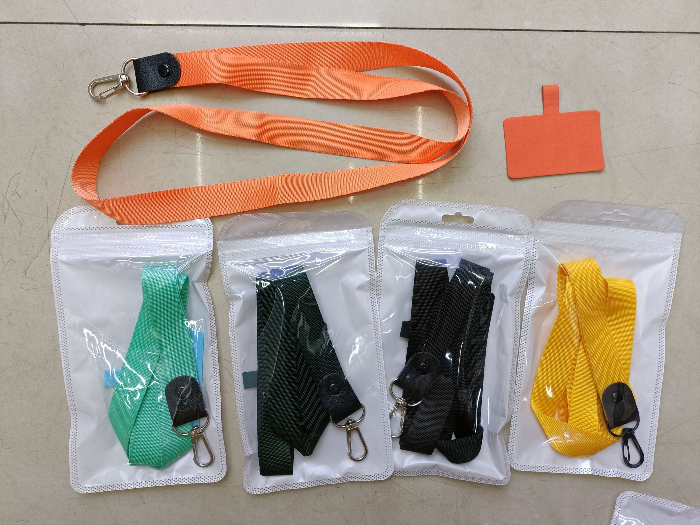 Wide rope color gasket phone lanyard