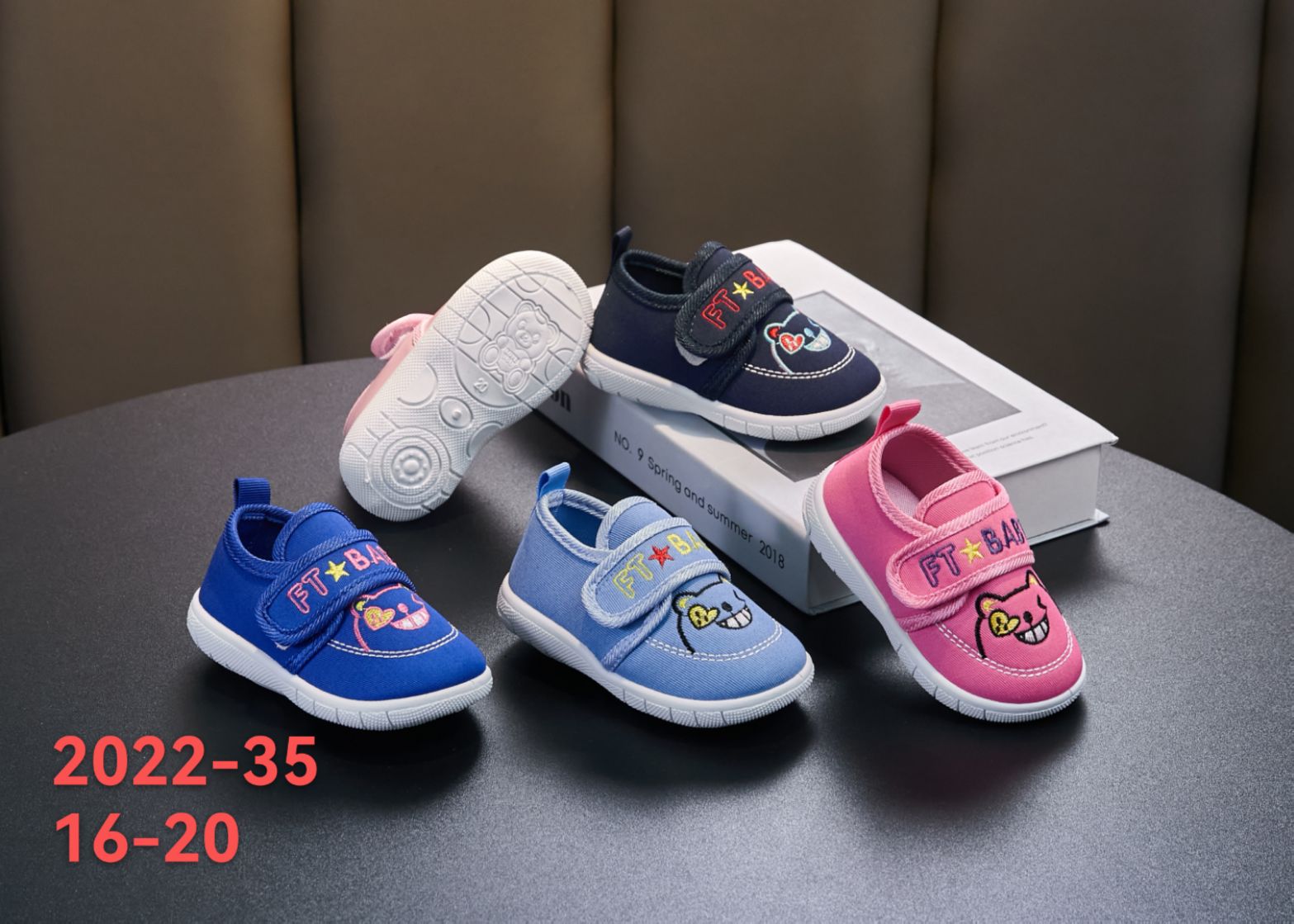 2022-35 With Baby Shoes Size 16-20 Opp Bag Packing, 60 Pairs Per Piece