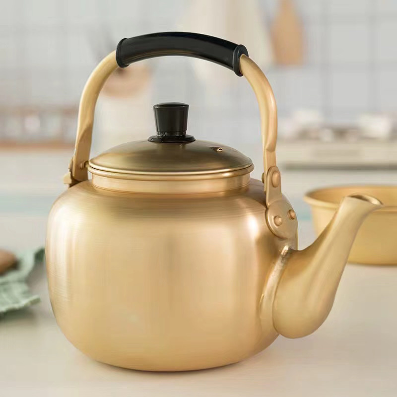 Yellow Tea Kettle details Picture