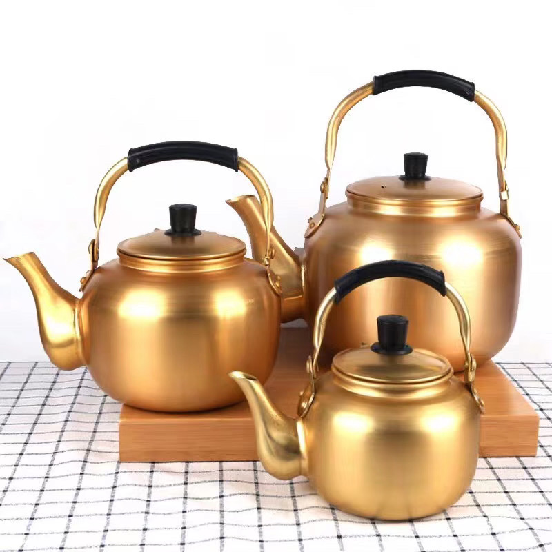 Yellow Tea Kettle full figure