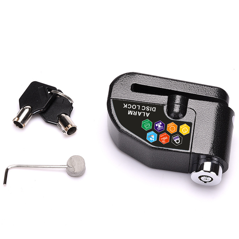 Bicycle lock mountain bike alarm lock anti-theft electric bike motorcycle lock/disc brake alarm lock details Picture