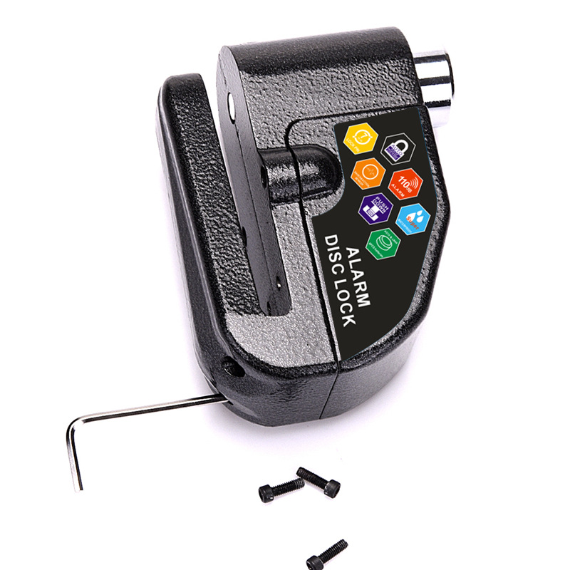 Bicycle lock mountain bike alarm lock anti-theft electric bike motorcycle lock/disc brake alarm lock Specification drawing