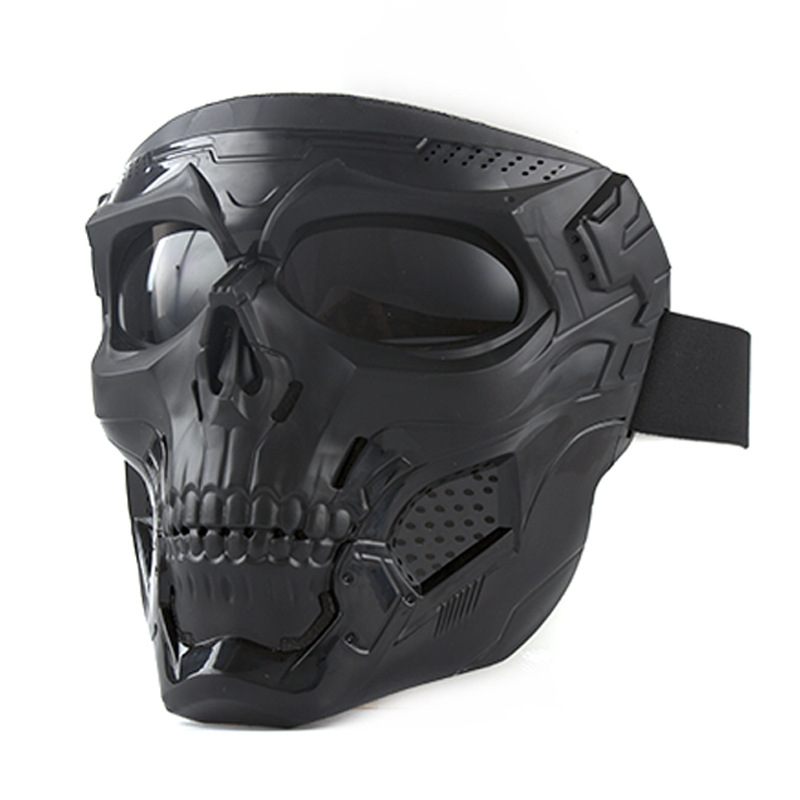 Skull mask goggles motorcycle riding glasses sports outdoor Harley retro eye protection windproof dust mask details Picture