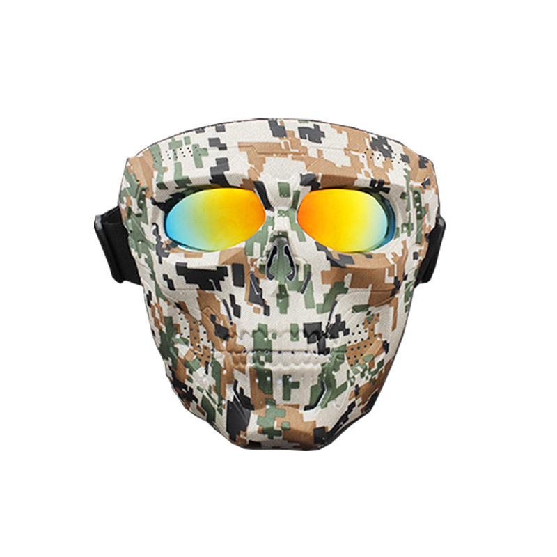 Skull mask goggles motorcycle riding glasses sports outdoor Harley retro eye protection windproof dust mask Item Picture