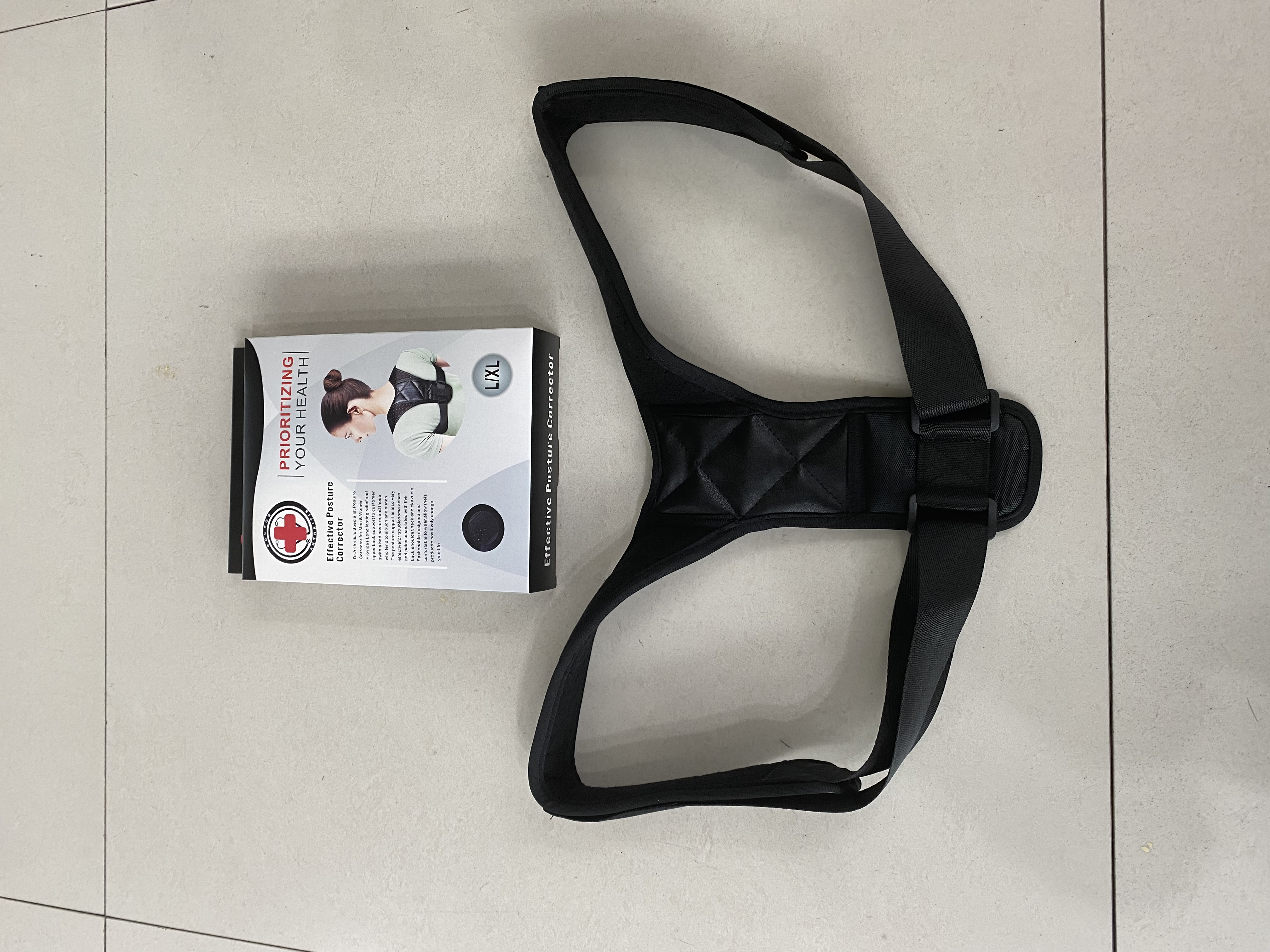 Leather back orthotic strap