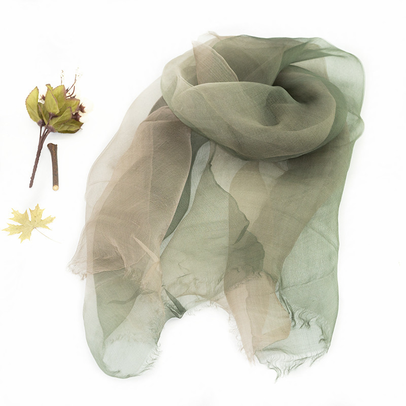 Spring And Summer New On The New Special Price Silk Sunblock All-Match Scarf Light, Soft And Breathable Thin Outer Scarf Fashion Gradient Scarf Application Scenario