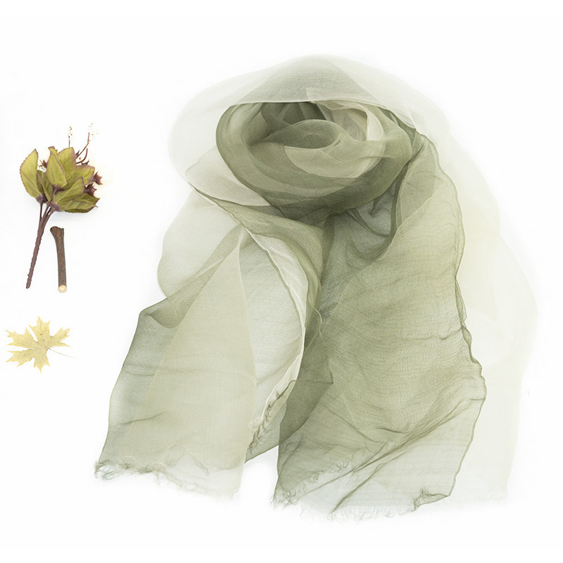 Spring And Summer New On The New Special Price Silk Sunblock All-Match Scarf Light, Soft And Breathable Thin Outer Scarf Fashion Gradient Scarf