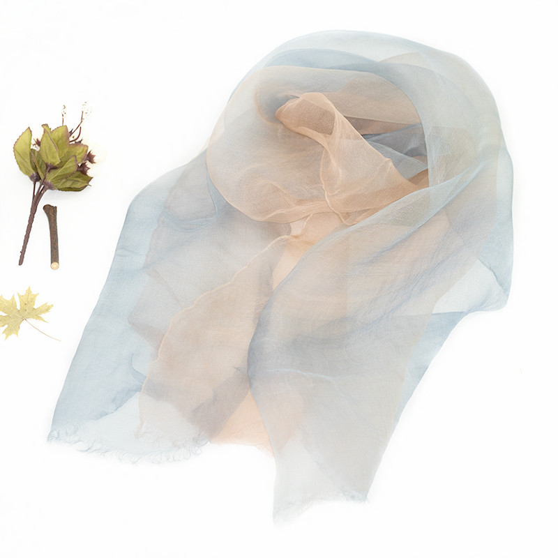 Spring And Summer New On The New Special Price Silk Sunblock All-Match Scarf Light, Soft And Breathable Thin Outer Scarf Fashion Gradient Scarf Item Picture