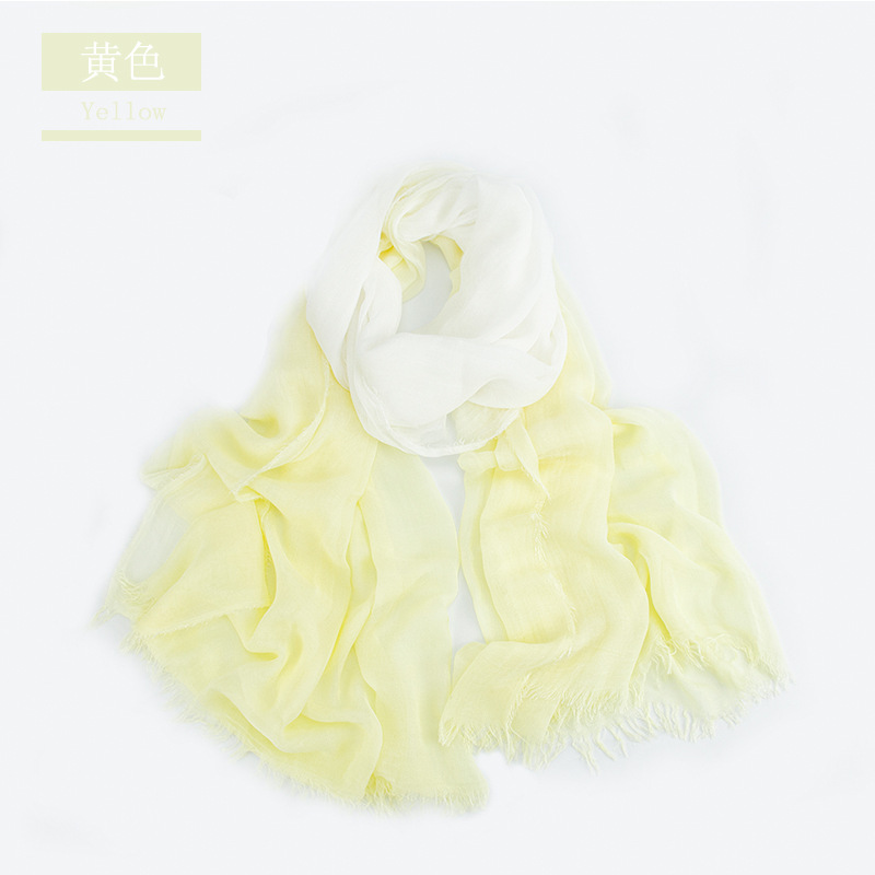 Japanese Simple Gradient Scarf Spring And Autumn Thin Modal Scarf Seaside Sun Protection Beach Towel 2022 Fashion Fringe Scarf Application Scenario