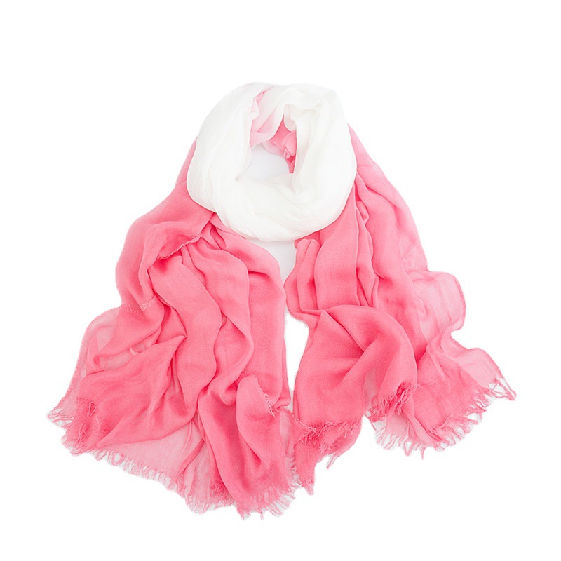 Japanese Simple Gradient Scarf Spring And Autumn Thin Modal Scarf Seaside Sun Protection Beach Towel 2022 Fashion Fringe Scarf Specification drawing