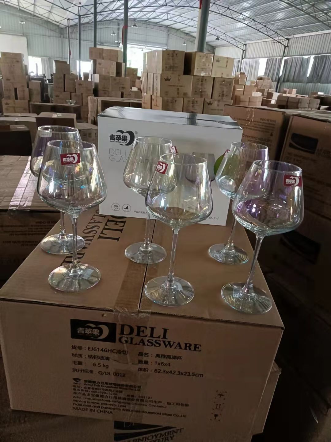 EJ6146HC Cold cut Dazzle Belly Goblet plating full figure