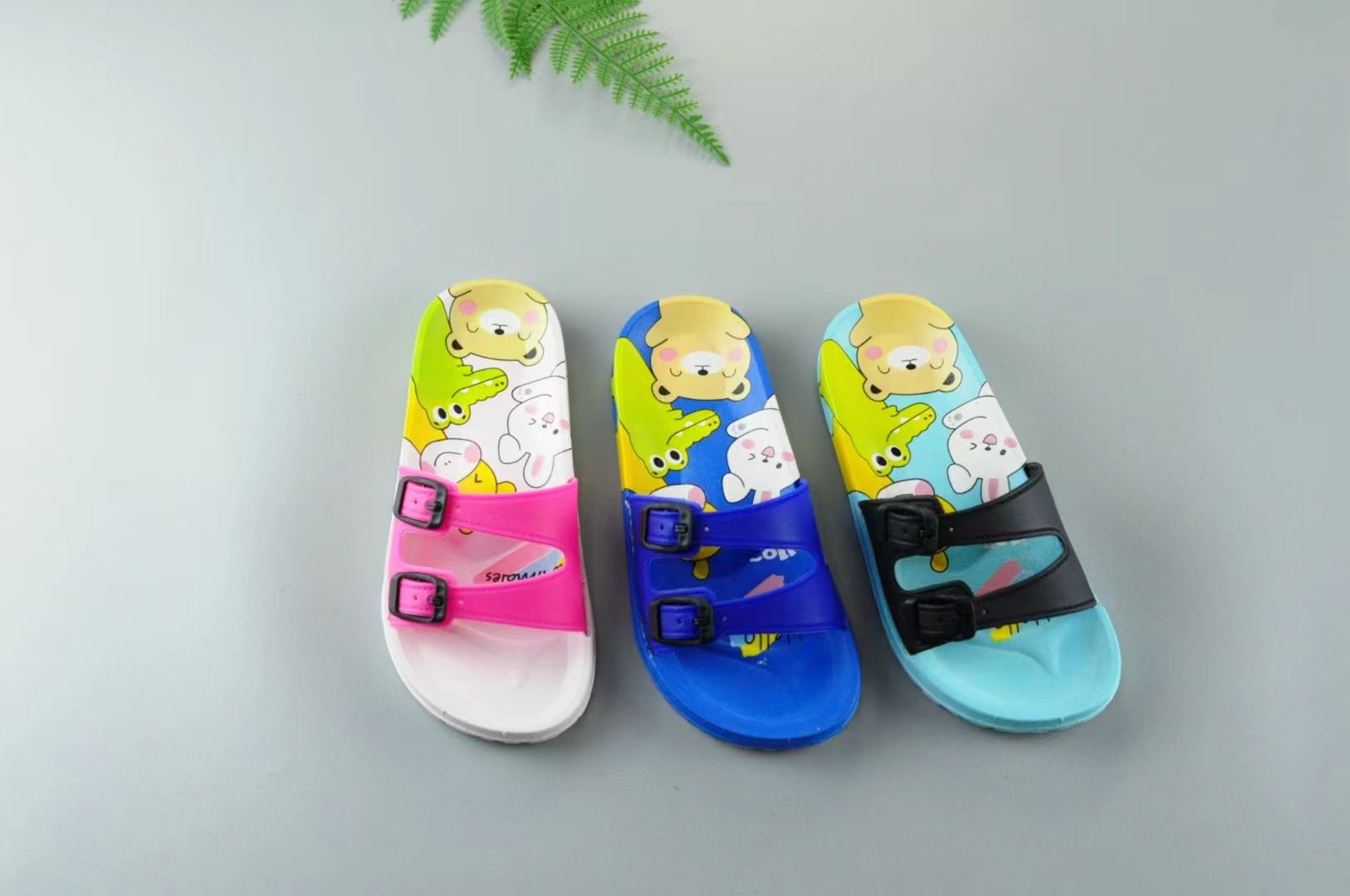 Children's slippers summer girls anti-slip wear-resistant indoor home bathroom children
