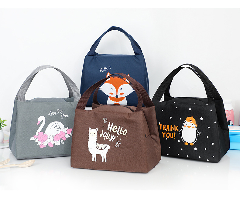 Portable Lunch Bag Lunch Box Fresh-Keeping Outdoor Picnic Bag Winter Thermal Bag Cartoon Pet Bento Bag Ice Bag details Picture