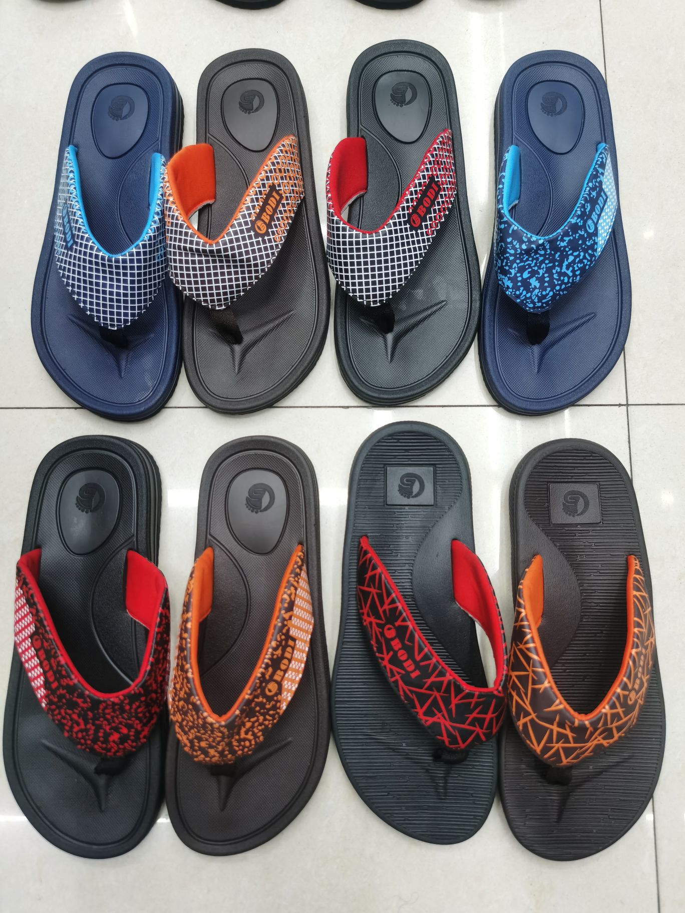 Second MD rubber - plastic flip-flop slippers with outsole